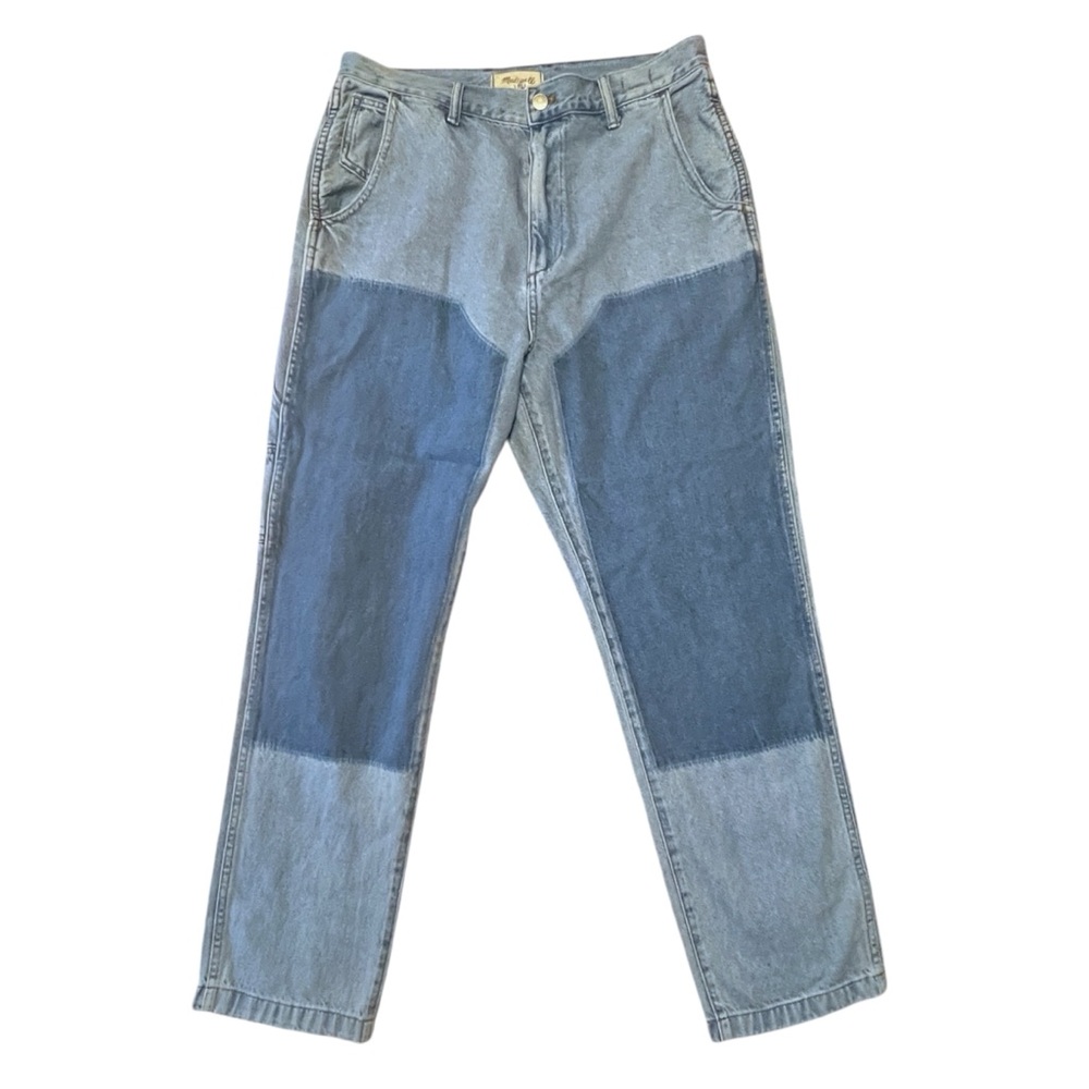 Madewell The '90s Straight Jean in Hazelfern Wash: Shadow-Panel Edition 30